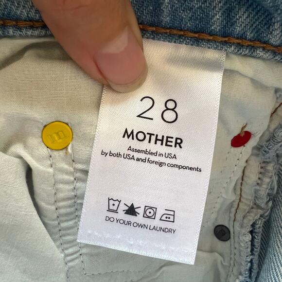 Mother Snacks The Pleated Fun Dip Puddle Barrel Jeans Size 28 - Picture 4 of 8